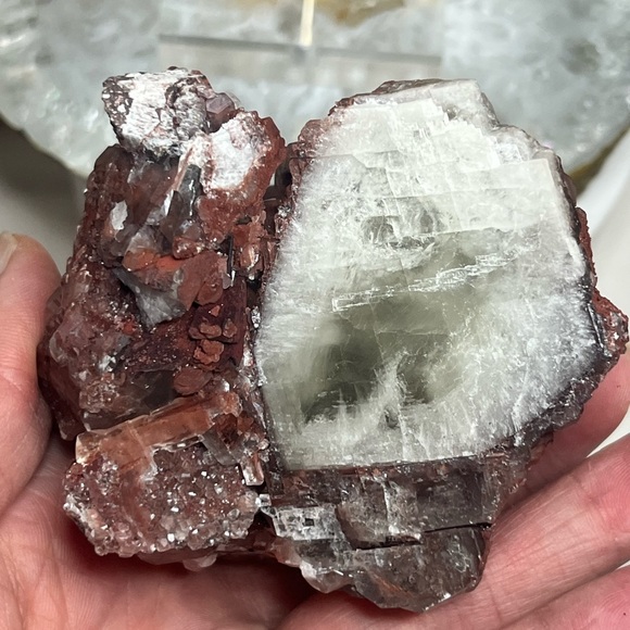 Hematite Calcite Covered Calcite - Picture 3 of 8